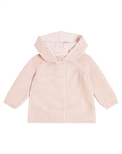 Детский хлопковый кардиган с капюшоном, розовый Stella mccartney kids