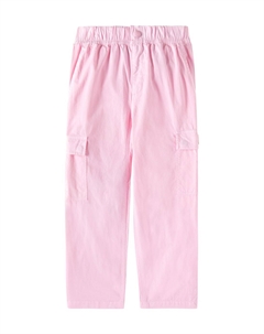 Брюки-карго из смесовой хлопковой ткани, розовый Polo ralph lauren kids