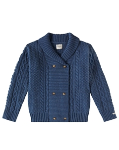 Кардиган Jesper Aran из смесовой шерсти, Royal Blue Melange Donsje