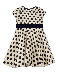 Платье из хлопковой смеси в горошек, Marine Tartine et chocolat
