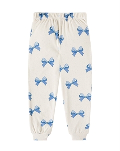 Спортивные брюки из хлопковой смеси с принтом Itty, Bowie Blue Gold Konges slojd