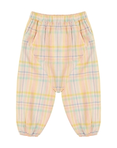 Хлопковые брюки из ткани буффало в клетку, розовый The animals observatory