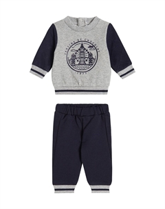 Комплект из хлопковой толстовки с принтом и спортивных штанов для малышей, Marine Tartine et chocolat