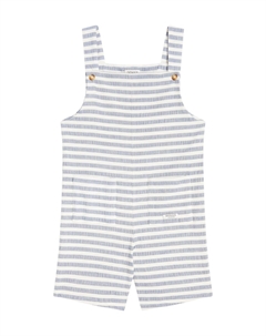 Полосатый комбинезон Dann из хлопковой смеси, Sky Blue Donsje