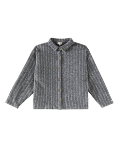 Полосатая рубашка Temelo, Cloudy Grey Melange Donsje