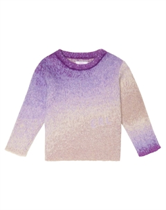 Градиентный свитер из мохеровой смеси, фиолетовый Erl kids