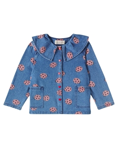 Джинсовая рубашка с принтом Magot, Ladybug Konges slojd