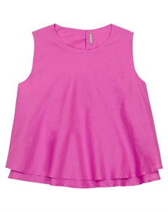 Многослойный хлопковый топ, Fucsia Il gufo