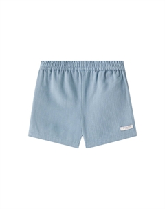 Полосатые шорты из хлопкового джерси Baby Cyriel, Steel Blue Stripped Donsje