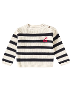Хлопковый свитер Эрени, Rayures Marine Bonpoint
