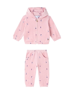 Комплект из детской толстовки с цветочным принтом и спортивных штанов, Eglantine Tartine et chocolat