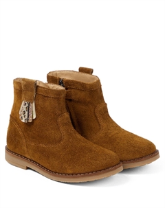 Замшевые ботильоны, Velours Oily Tabacco Pom d'api