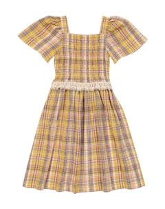 Платье Андреа из сирсакера в клетку, Multicolor Check The new society