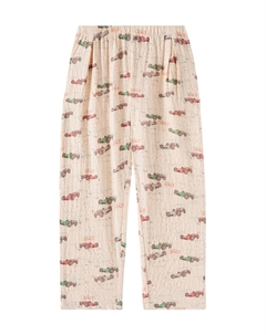 Хлопковые брюки-сирсакер с принтом Elliot, Grand Prix Konges slojd