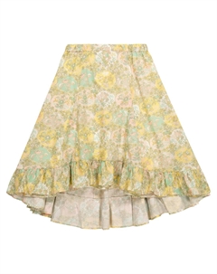 Юбка из хлопка с принтом Nala Liberty, Fl Jaune Clair Bonpoint