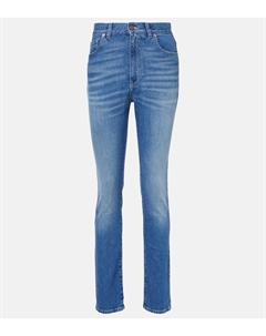 Узкие джинсы с высокой талией, Ocean Blue Chloe