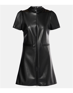 Мини-платье из искусственной кожи Courrèges, черный Courreges