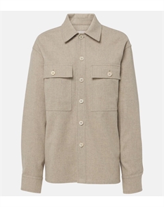 Верхняя рубашка из натуральной шерсти, Ginger Jil sander