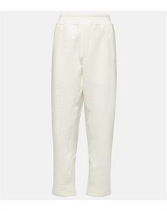 Спортивные брюки из хлопкового джерси Koa, Milk The row