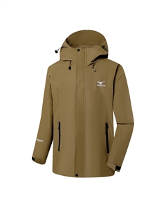 Водонепроницаемая, ветрозащитная и дышащая ветровка Unisex, Spruce Brown Mizuno