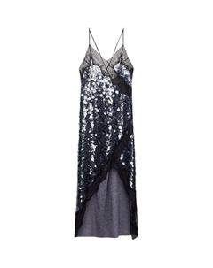 Платье-комбинация женское синее Zara