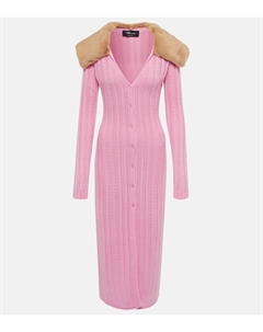 Кардиган из шерсти и кашемира с ажурной вязкой, Peonia Blumarine