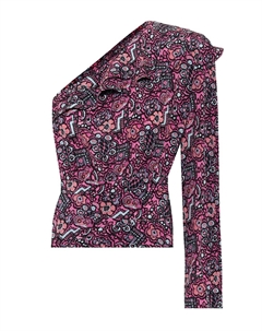 Топ Rafiki из эластичного шелка, розовый Isabel marant