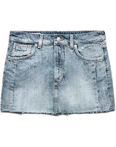 Джинсовая юбка женская синяя Zara