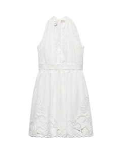 Платье без рукавов женское белое Zara