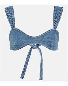 Джинсовый топ-бюстгальтер, синий Magda butrym