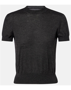 Вязаный кашемировый топ, Charcoal Givenchy