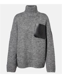 Водолазка из смеси шерсти и альпаки, серый Jw anderson