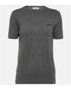 Кашемировый свитер с логотипом, Ardesia Miu miu