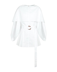 Мини-платье из хлопка с поясом, белый Jw anderson