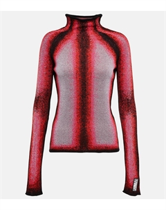 Свитер вязки деграде с воротником-стойкой, Pink Silver Black Y / project