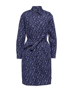 Платье-рубашка из хлопка с цветочным принтом пикси, Dark Navy A.p.c.