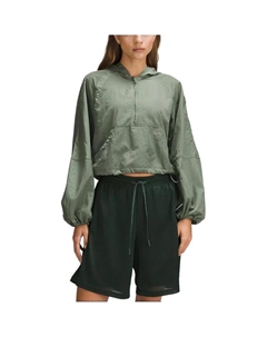 Женская укороченная анорак куртка, Gray Eucalyptus/Grey Eucalyptus Lululemon