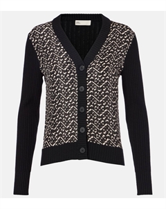 Шелковый кардиган, черный Tory burch