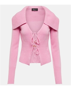 Кардиган из шерсти и кашемира в рубчик, Peonia Blumarine