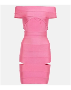 Мини-платье с открытыми плечами, Bubblegum Alexandre vauthier