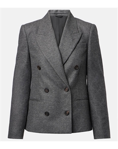 Блейзер из шерсти и кашемира, Grigio Medio Brunello cucinelli