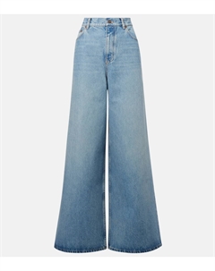 Джинсы с высокой посадкой и широкими штанинами, Iced Blue Chloe