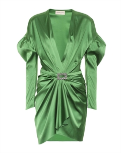 Платье из эластичного шелка и атласа, Moss Alexandre vauthier