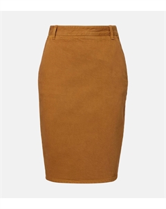 Юбка-карандаш из хлопка, Sao Paulo Camel Saint laurent