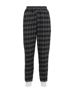 Спортивные брюки из хлопковой смеси с рисунком елочка, Black And Grey Rodarte