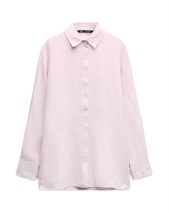 Рубашка женская розовая Zara