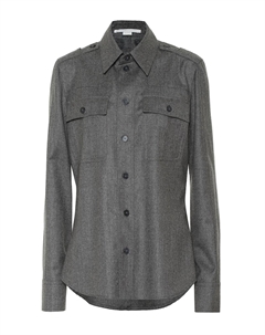 Рубашка из смесовой шерсти, Grey Melange Stella mccartney