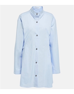 Мини-платье из хлопкового поплина, синий Jw anderson