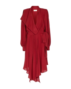 Платье-халат в клетку, красный Alexandre vauthier