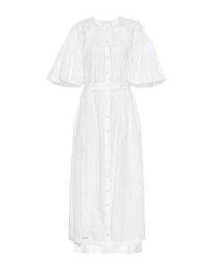 Платье миди из хлопка, белый Chloe